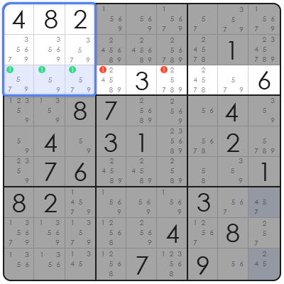 sudoku app with auto candidate mode